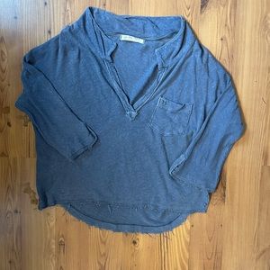 We the Free navy flowy top